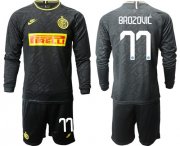 Wholesale Cheap Inter Milan #77 Brozovic Third Long Sleeves Soccer Club Jersey