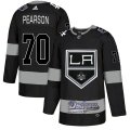 Wholesale Cheap Adidas Kings X Dodgers #70 Tanner Pearson Black Authentic City Joint Name Stitched NHL Jersey