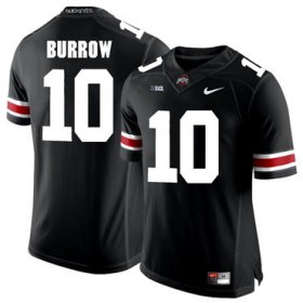 Wholesale Cheap Ohio State Buckeyes 10 Joe Burrow Black College Football Jersey