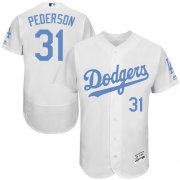Wholesale Cheap Dodgers #31 Joc Pederson White Flexbase Authentic Collection Father's Day Stitched MLB Jersey