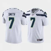 Wholesale Cheap Men's Seattle Seahawks #7 Geno Smith White Vapor Untouchable Limited Stitched Jersey