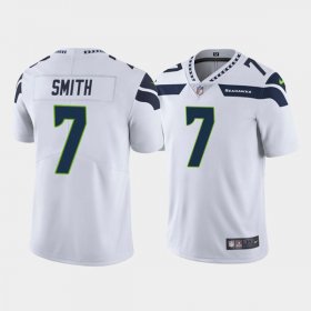 Wholesale Cheap Men\'s Seattle Seahawks #7 Geno Smith White Vapor Untouchable Limited Stitched Jersey