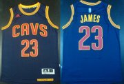 Wholesale Cheap Cleveland Cavaliers #23 LeBron James Revolution 30 Swingman 2014 New Navy Blue Jersey