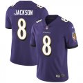 Wholesale Cheap Nike Ravens #8 Lamar Jackson Purple Team Color Men's Stitched NFL Vapor Untouchable Limited Jersey