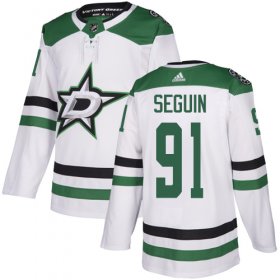 Wholesale Cheap Adidas Stars #91 Tyler Seguin White Road Authentic Youth Stitched NHL Jersey