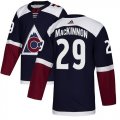 Wholesale Cheap Adidas Avalanche #29 Nathan MacKinnon Navy Alternate Authentic Stitched Youth NHL Jersey