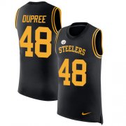 Wholesale Cheap Nike Steelers #48 Bud Dupree Black Team Color Men's Stitched NFL Limited Rush Tank Top Jersey