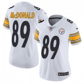 Wholesale Cheap Women\'s Nike Pittsburgh Steelers #89 Vance McDonald White Vapor Untouchable Limited Player NFL Jersey