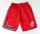 Wholesale Cheap Miami Heat Red Throwback Short