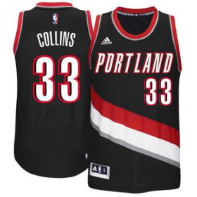 Wholesale Cheap Men\'s Portland Trail Blazers #33 Zach Collins adidas Black 2017 NBA Draft Pick Replica Jersey