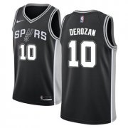 Wholesale Cheap Nike San Antonio Spurs #10 DeMar DeRozan Black NBA Swingman Icon Edition Jersey