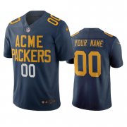 Wholesale Cheap Green Bay Packers Custom Navy Vapor Limited City Edition NFL Jersey