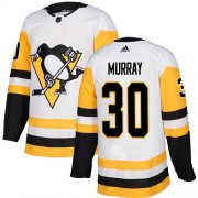 Wholesale Cheap Adidas Penguins #30 Matt Murray White Road Authentic Stitched NHL Jersey
