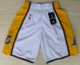 Wholesale Cheap Los Angeles Lakers White Short