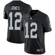 Wholesale Cheap Nike Raiders #12 Zay Jones Black Team Color Men's Stitched NFL Vapor Untouchable Limited Jersey
