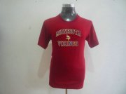 Wholesale Cheap Nike NFL Minnesota Vikings Heart & Soul NFL T-Shirt Red