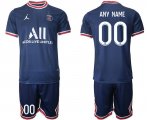 Wholesale Cheap Men 2021-2022 Club Paris Saint-Germain home blue customized Soccer Jersey