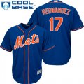 Wholesale Cheap Mets #17 Keith Hernandez Blue Cool Base Stitched Youth MLB Jersey