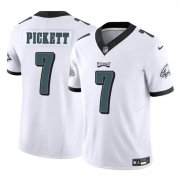 Cheap Men's Philadelphia Eagles #7 Kenny Pickett White 2023 F.U.S.E Vapor Untouchable Limited Football Stitched Jersey