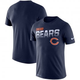 Wholesale Cheap Chicago Bears Nike Sideline Line of Scrimmage Legend Performance T-Shirt Navy