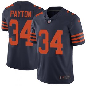 Wholesale Cheap Nike Bears #34 Walter Payton Navy Blue Alternate Men\'s Stitched NFL Vapor Untouchable Limited Jersey