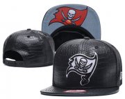 Wholesale Cheap NFL Tampa Bay Buccaneers Team Logo Black Snapback Adjustable Hat S01