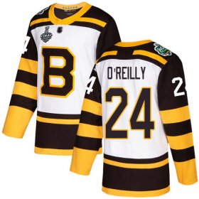 Wholesale Cheap Adidas Bruins #24 Terry O\'Reilly White Authentic 2019 Winter Classic Stanley Cup Final Bound Youth Stitched NHL Jersey