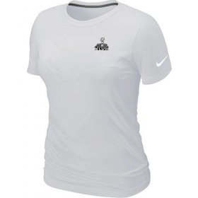 Wholesale Cheap Women\'s Nike Seattle Seahawks Super Bowl XLVIII Champions Trophy Collection Locker Room T-Shirt White