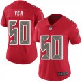 Wholesale Cheap Nike Buccaneers #50 Vita Vea Red Women's Stitched NFL Limited Rush Jersey