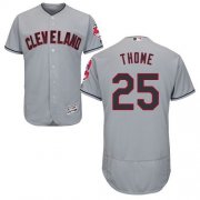 Wholesale Cheap Indians #25 Jim Thome Grey Flexbase Authentic Collection Stitched MLB Jersey