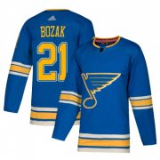 Wholesale Cheap Men's Authentic St. Louis Blues #21 Tyler Bozak Blue Alternate Official Adidas Jersey