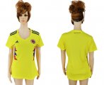 Wholesale Cheap Women's Colombia Blank Home Soccer Country Jersey