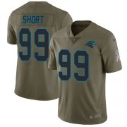 Wholesale Cheap Nike Panthers #99 Kawann Short Olive Men's Stitched NFL Limited 2017 Salute To Service Jersey