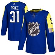 Wholesale Cheap Adidas Canadiens #31 Carey Price Royal 2018 All-Star Atlantic Division Authentic Stitched Youth NHL Jersey
