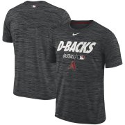 Wholesale Cheap Arizona Diamondbacks Nike Authentic Collection Velocity Team Issue Performance T-Shirt Black