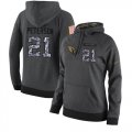 Wholesale Cheap NFL Women's Nike Arizona Cardinals #21 Patrick Peterson Stitched Black Anthracite Salute to Service Player Performance Hoodie
