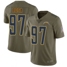 Wholesale Cheap Nike Chargers #97 Joey Bosa Olive Men\'s Stitched NFL Limited 2017 Salute to Service Jersey