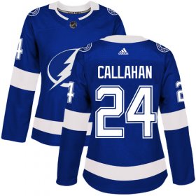 Wholesale Cheap Adidas Lightning #24 Ryan Callahan Blue Home Authentic Women\'s Stitched NHL Jersey