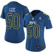 Wholesale Cheap Nike Cowboys #50 Sean Lee Navy Women's Stitched NFL Limited NFC 2017 Pro Bowl Jersey