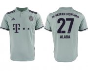Wholesale Cheap Bayern Munchen #27 Alaba Away Soccer Club Jersey