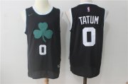Wholesale Cheap Men's Boston Celtics #0 Jayson Tatum Black 2017-2018 Nike Swingman Stitched NBA Jersey