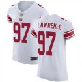 Wholesale Cheap Nike Giants #97 Dexter Lawrence White Men's Stitched NFL Vapor Untouchable Elite Jersey