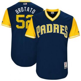 Wholesale Cheap Padres #52 Brad Hand Navy \"Brotato\" Players Weekend Authentic Stitched MLB Jersey