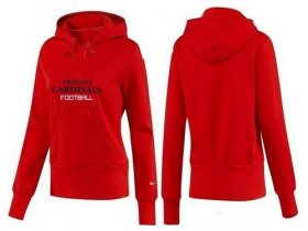 Wholesale Cheap Women\'s Arizona Cardinals Heart & Soul Pullover Hoodie Red