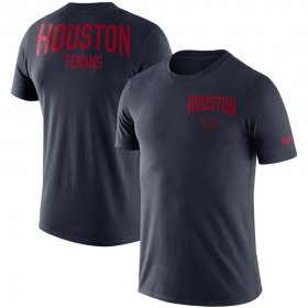 Wholesale Cheap Houston Texans Nike Sideline Facility Performance T-Shirt Navy