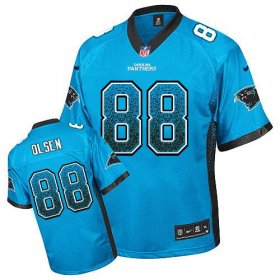 Wholesale Cheap Nike Panthers #88 Greg Olsen Blue Alternate Youth Stitched NFL Elite Drift Fashion Jersey