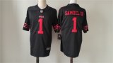Cheap Men's San Francisco 49ers #1 Deebo Samuel Black Vapor Untouchable Limited Football Stitched Jersey