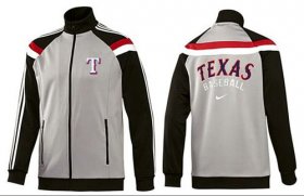 Wholesale Cheap MLB Texas Rangers Zip Jacket Grey