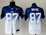 Wholesale Cheap Nike Colts #87 Reggie Wayne Royal Blue/White Men's Stitched NFL Elite Fadeaway Fashion Jersey