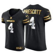 Wholesale Cheap Dallas Cowboys #4 Dak Prescott Men's Nike Black Edition Vapor Untouchable Elite NFL Jersey